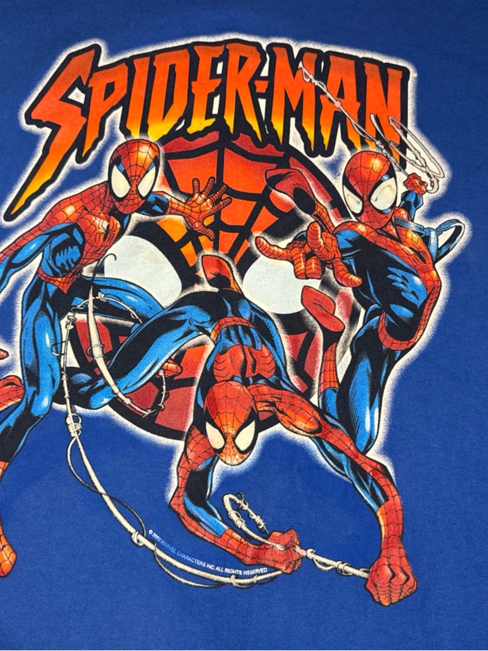 Spider-Man Graphic Tee in Blue vintage